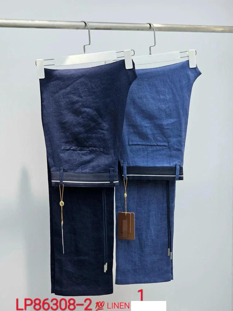 

BILLIONAIRE OECHSLI Pants Linen thin men 2024 Spring Summer New business Breathable comfort Straight Trousers big size 31-40