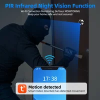 Awapow 4.3 Inch Wifi Door Viewer Smart Tuya Video Doorbell Camera Peephole 2-Way Audio Mini Camera Motion Detection Night Vision - Image 4
