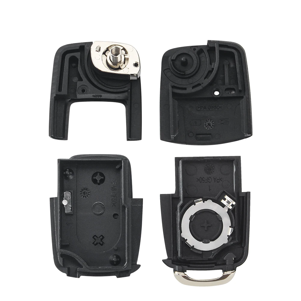 2 Buttons Remote Flip Folding Car Key Shell for VW Volkswagen MK4 Bora Golf 4 5 6 Passat Polo Bora Touran Dandkey key case car remote key car key car key shell key shell