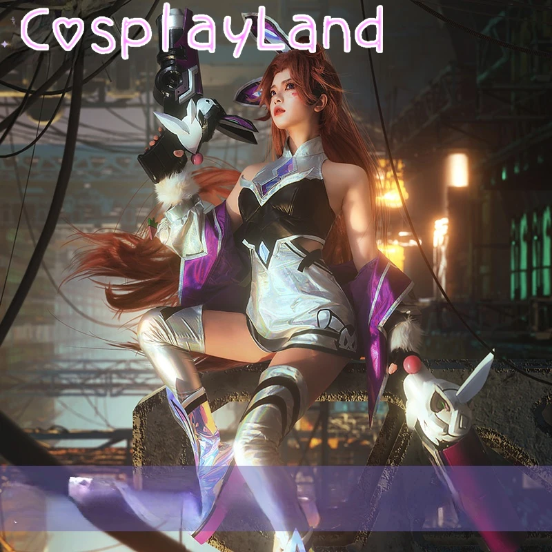 

Game LOL Battle Bunny Miss Fortune New Skin Cosplay Costume Halloween Costumes Women Dress Jacket