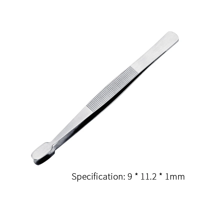 1~10PCS Stamp Tweezers Philately Stamps Collector Tools Stainless Steel Stamp Tweezers ( Silver )