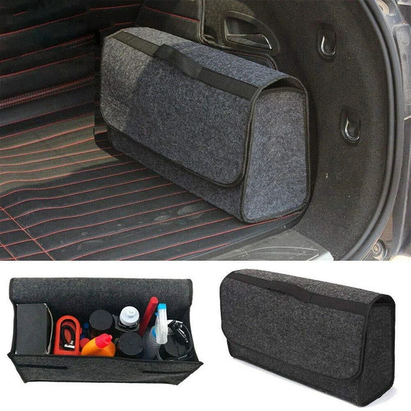 Car handbag holder Soft Woolen Felt Storage box Bag Cargo Tools Tidying  Package Blanket Tool Automobi Trunk Organizer net pocket - AliExpress