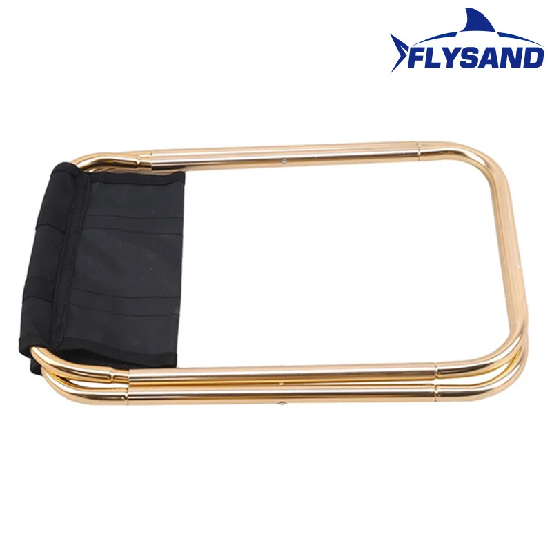 FLYSAND Folding Chair Outdoor Convenient Folding Picnic Camping Stool Mini Storage Fishing Chair Ultra-Light Aluminum Alloy