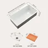 Stainless Steel White Kitchen Sinks Home Raindance Waterfall Nano Large Single-slot Dishwashing Basin Luxury Kitchen Accessories 6