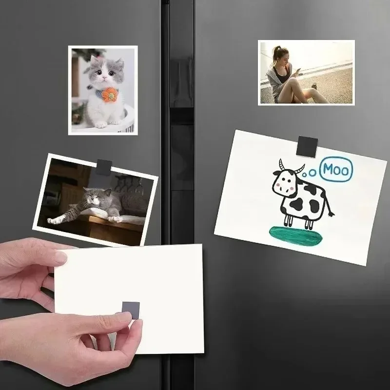 Selbstklebende Magnetfolie Runde Quadratische Mini Magnetpunkte DIY Bastelbedarf Kühlschrank Whiteboard Foto Büro Flexible Magnet-Aufkleber – Detail 7