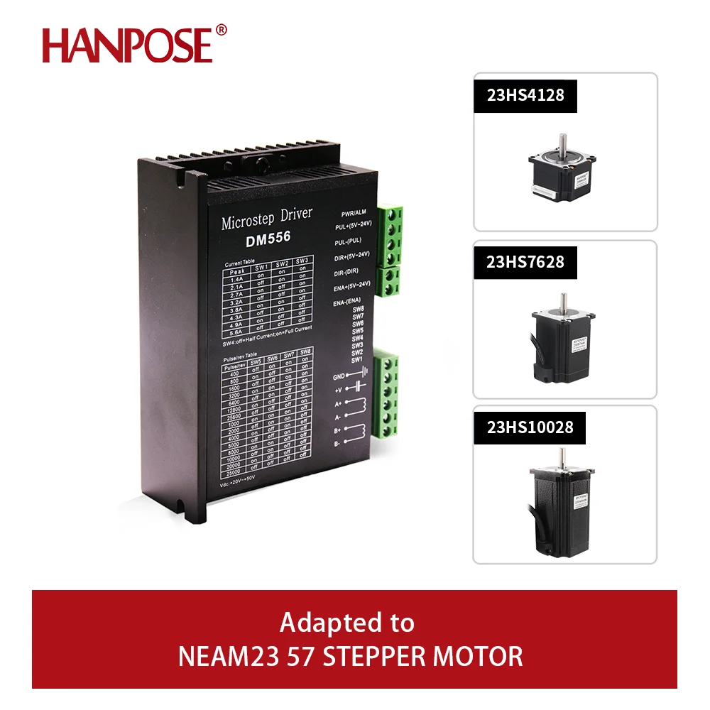 NEMA17 NEMA23 NEMA34 2상 5.6A 57 86 스테퍼 모터 컨트롤러 디지털 스테퍼 모터 DM556 드라이버 스테퍼 모터 (다양한 용도)