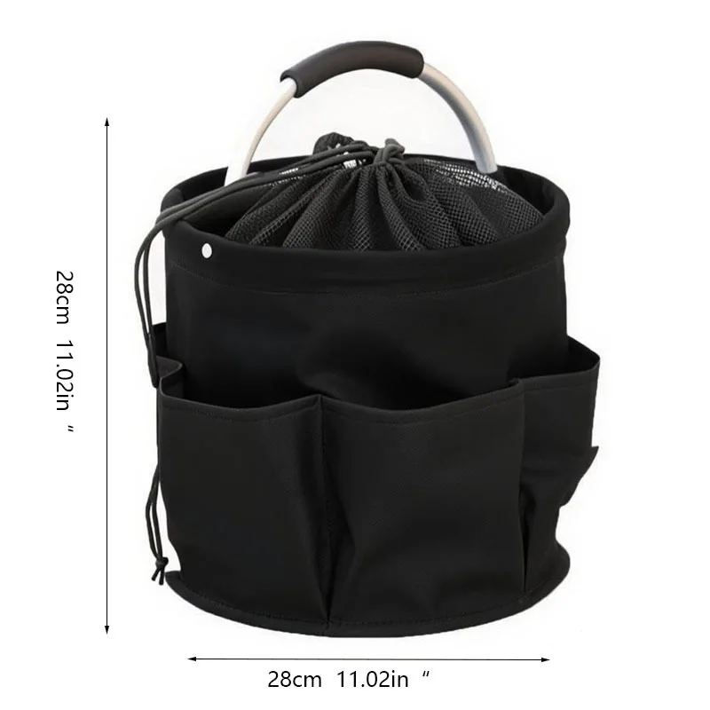 Neuer 17L Großer Faltbarer Aufbewahrungskorb für Autowäsche, Picknick, Garten, Strand, Outdoor-Tragetasche mit Griff, Werkzeugtasche, Reinigungsorganizer – Detail 13