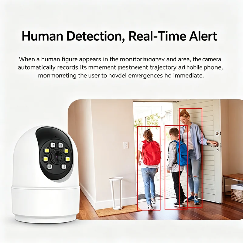 6MP WIFI Smart Security Camera Dual Screens Baby Monitor Digital Zoom PTZ IP Cam Surveillance Home Security Camera O-Kam PRO 2