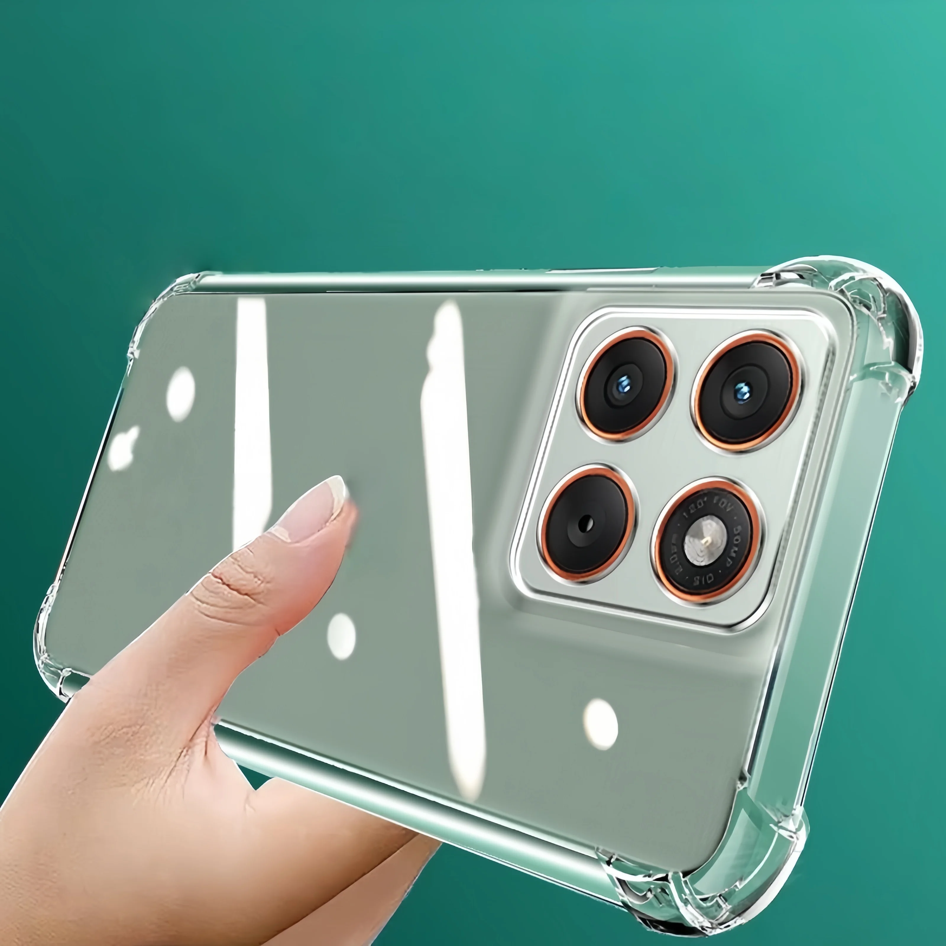 Clear Transparent TPU Shockproof Protection Phone Case