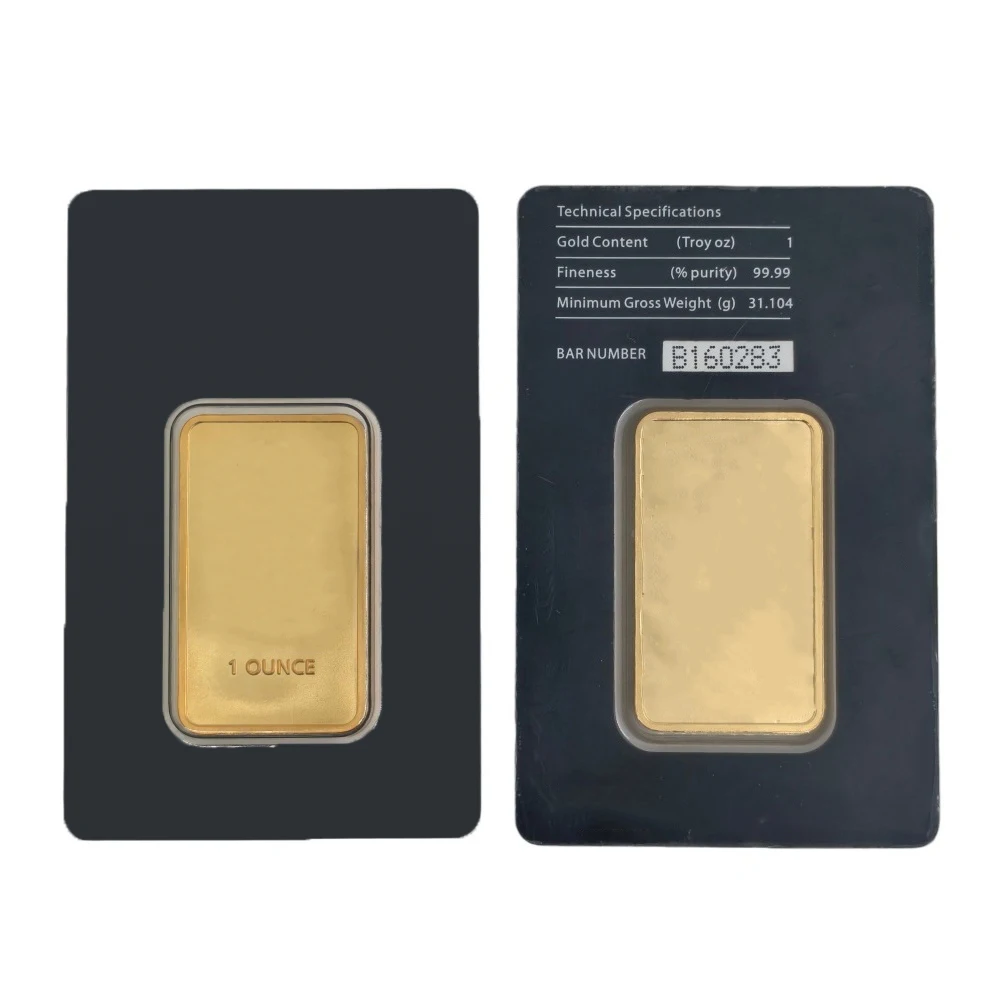 Premium 1oz/50g Switzerland Argor Gold Bar - Sealed 24K Gold Plated Ingot with Unique Serial Number