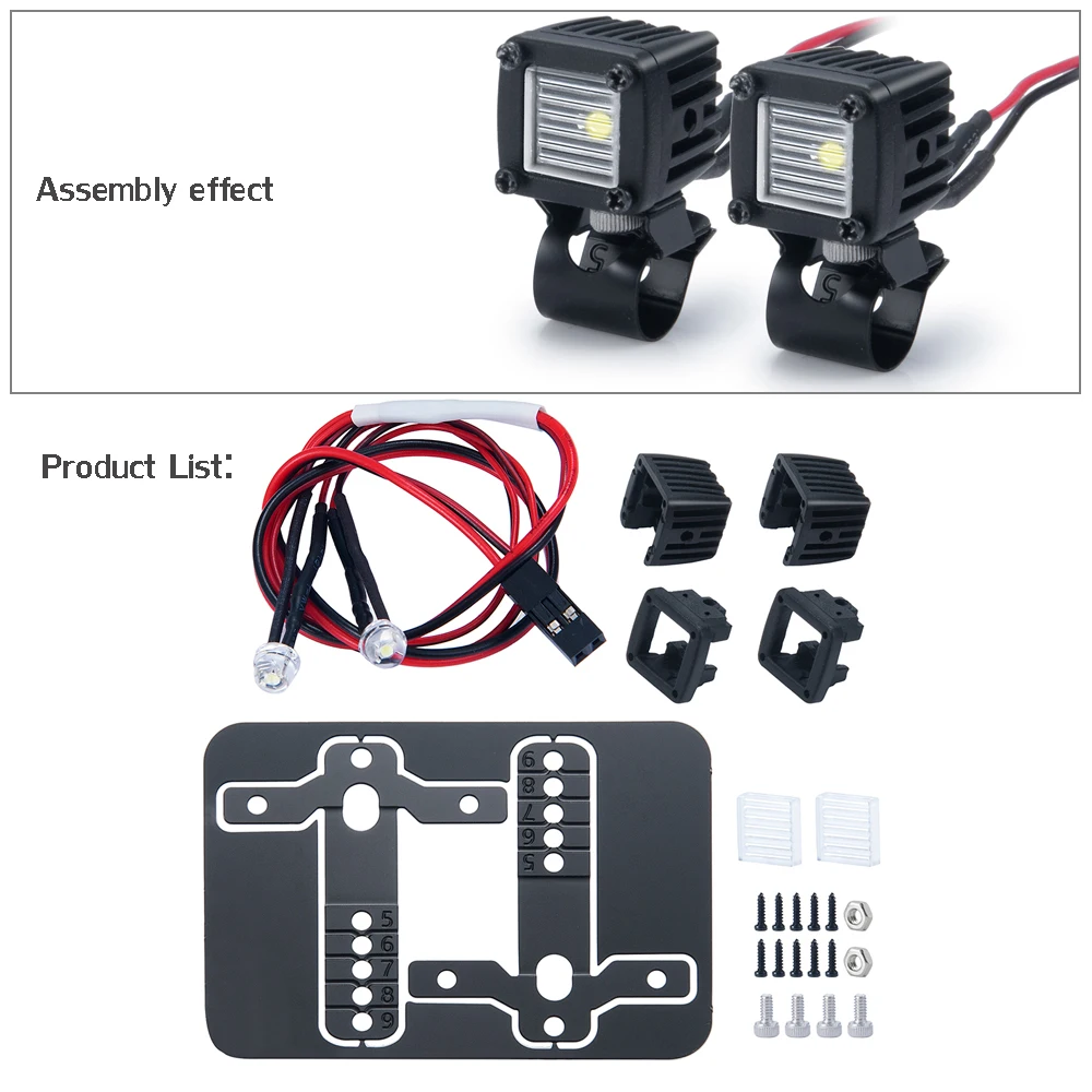 Enhanced LED Spotlight for RC Crawler Luggage Racks