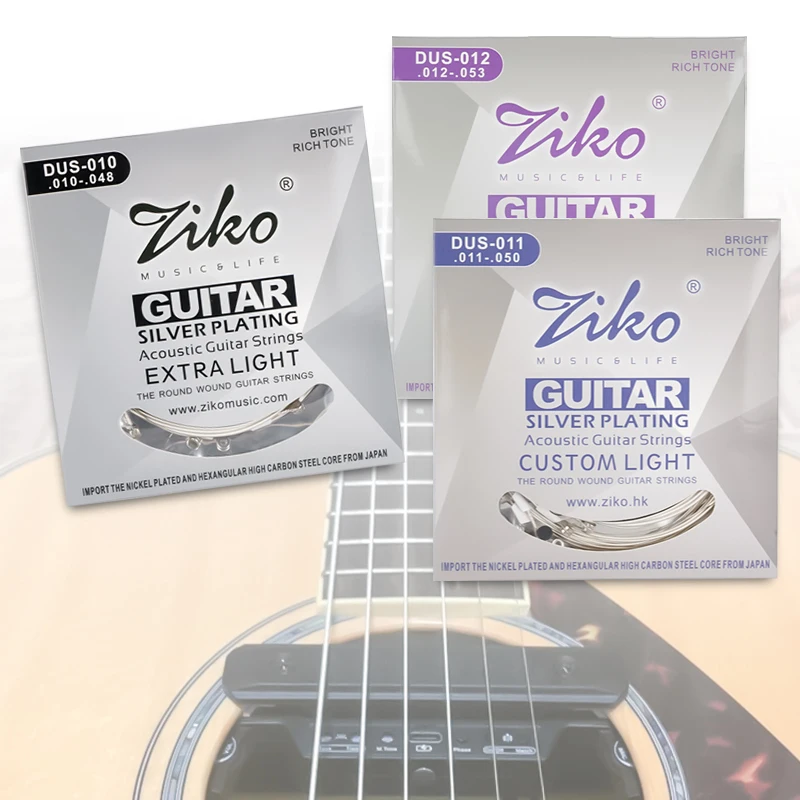 ZIKO アコースティックギター弦 DUSシリーズ 1セット 10-48/11