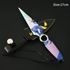 17cm Valorant Weapon JETT Kunai With Holster Weapon Model Knife Toy Sword Cosplay Metal Knive Weapon Gifts Toys for Kid 2