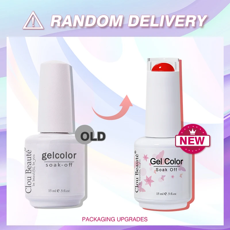 Clou Beaute Red Series Gel Polish Top Coat UV Gel Nail Primer vernis semi permanent uv Varnish hybrid gelpolish 15ml Neon gel nail polish