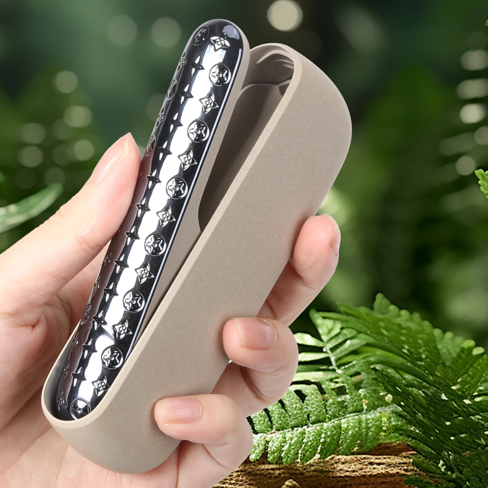 IQOS ILLUMA 도어 장식 커버 교체용 쉘 패턴 전기도금 IQOS ILLUMA I 보호 컴파트먼트 측면용