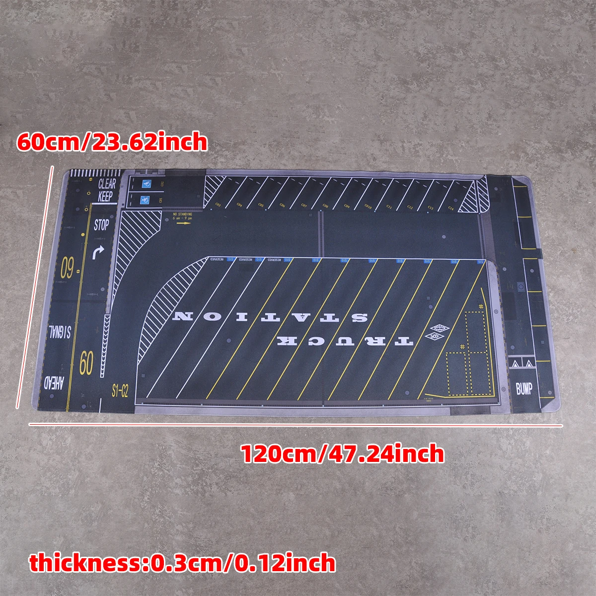 미국 주차장 바닥 매트 자동차 모형 모래 테이블 부품 스케일 모형 1/64 디스플레이 스탠드 플레이 매트