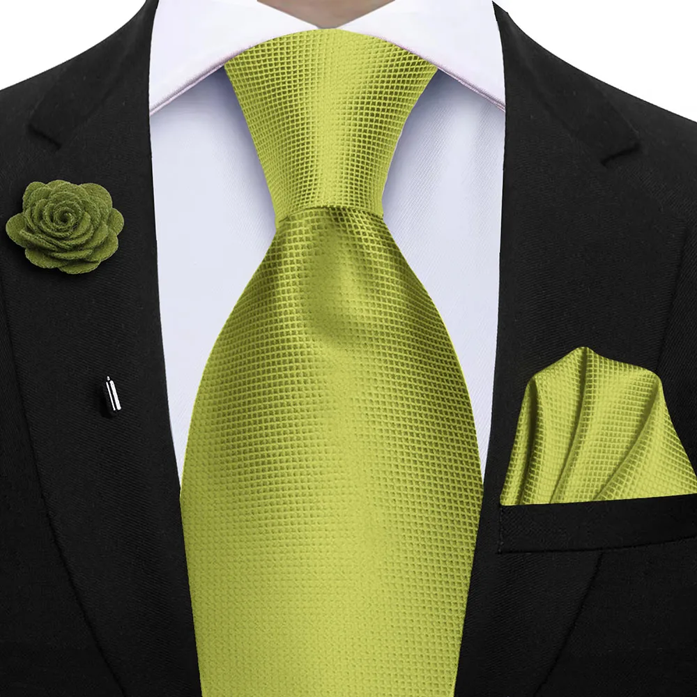 Elegant Peacock Blue Plaid Men's Accessory Set - Tie & Pocket Square Collection