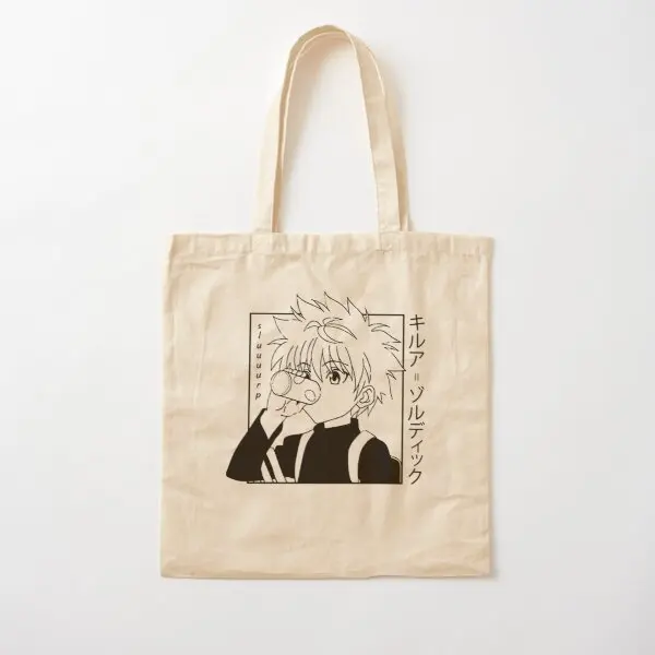 

Cute Anime Hunter Anime Funny Anime Anim Canvas Bag Fabric Shoulder Bag Tote Fashion Grocery Foldable Ladies Travel Casual