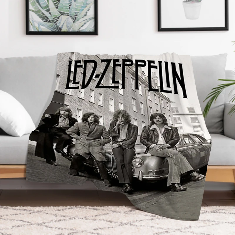 

L-Led Z-Zeppelin Band Blanket Fluffy Soft Blankets & Throws Furry Winter Warm Throw Sofa Bed Double Decorative Anime Custom Home