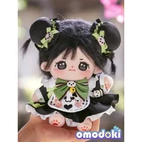 20cm cotton doll doll clothing Zhizhu Changle doll panda maid plush clothes 1