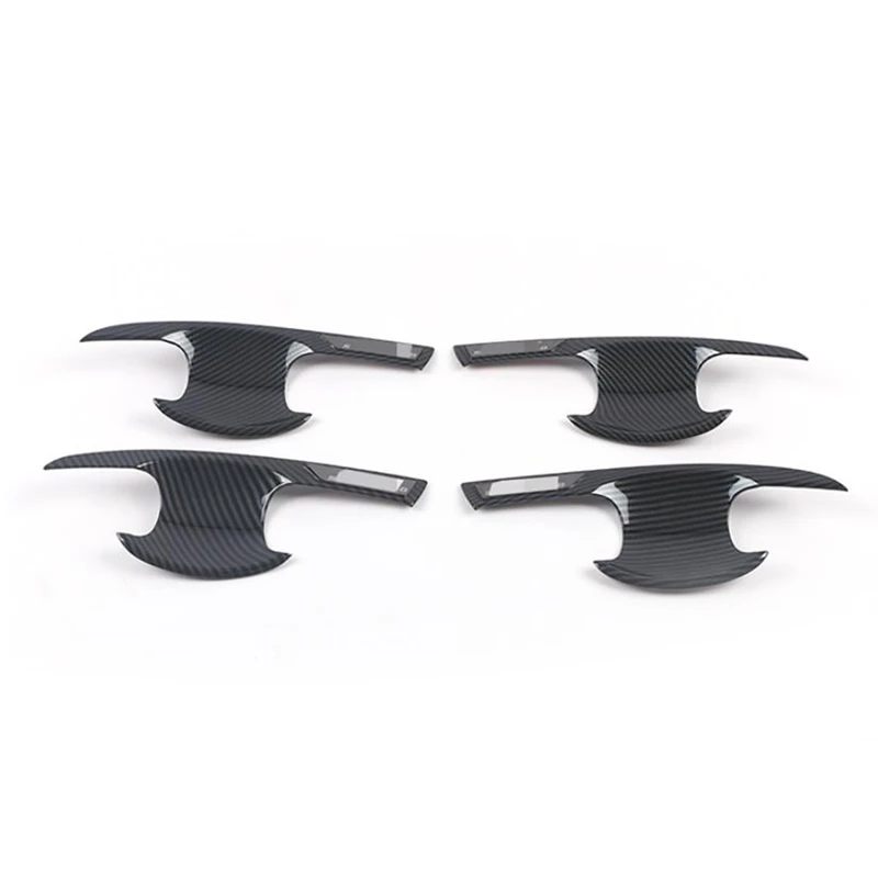 

Наружная крышка для автомобильной дверной ручки, крышка чаши, декоративная рамка для Honda CRV CR-V 2017-2021, наклейки из углеродного волокна ABS, аксессуары