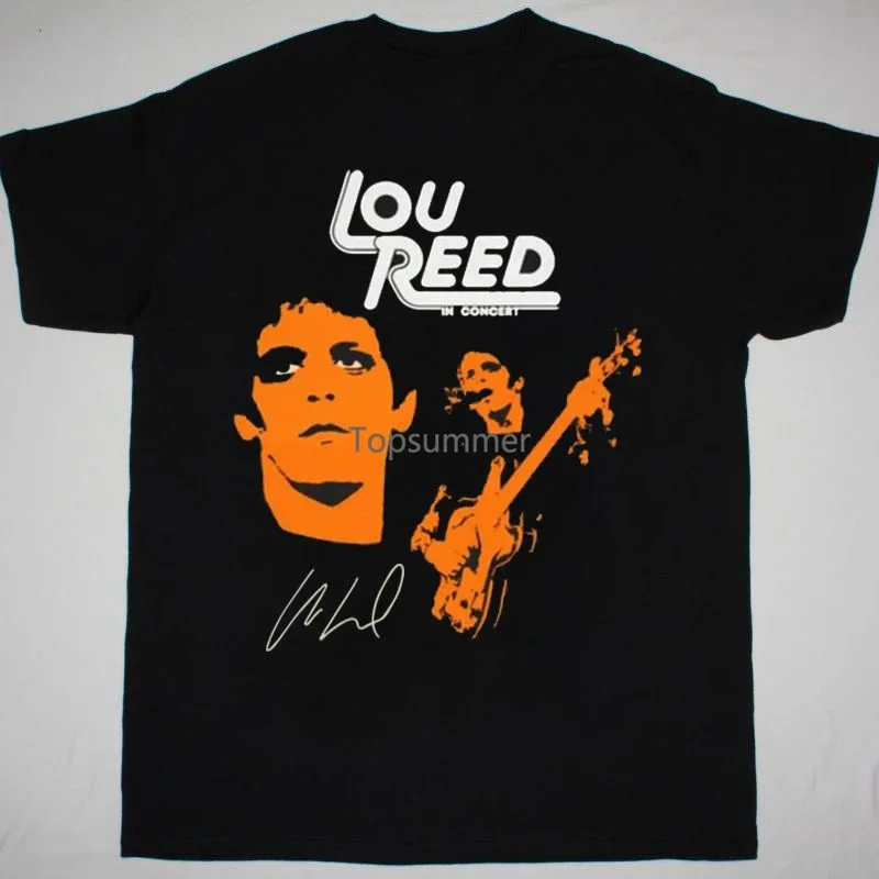 

Lou Reed In Concert 1973 Tour Promo Black Unisex T-Shirt Full Size S To 5Xl