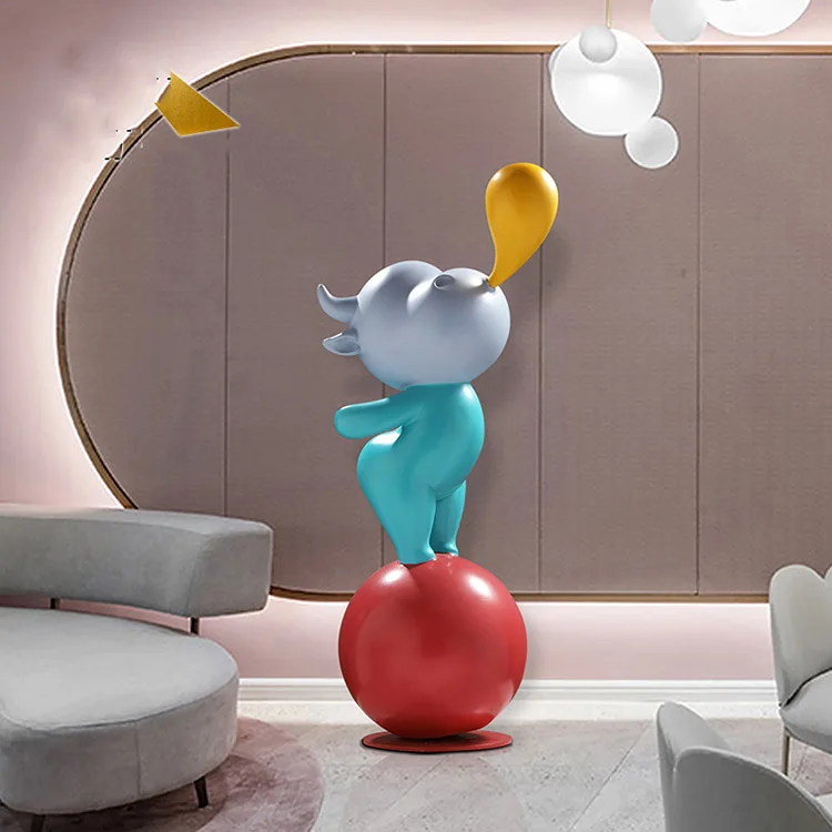 

Factory Price Bubbles Home Decoration Polka Dot Girl Blowing Bubbles Polyresin Crafts Resin Statue