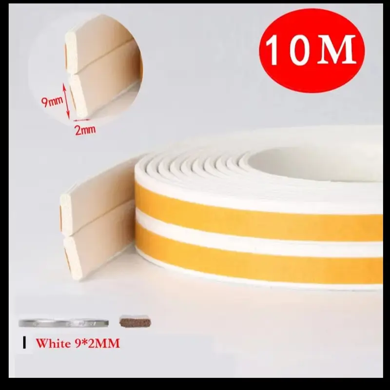 10m D/I/E Type Self-adhesive Door And Window Sealing Strip Foam Insulation, Anti-Collision, Wind And Sound Insulation Artifact - Image 15