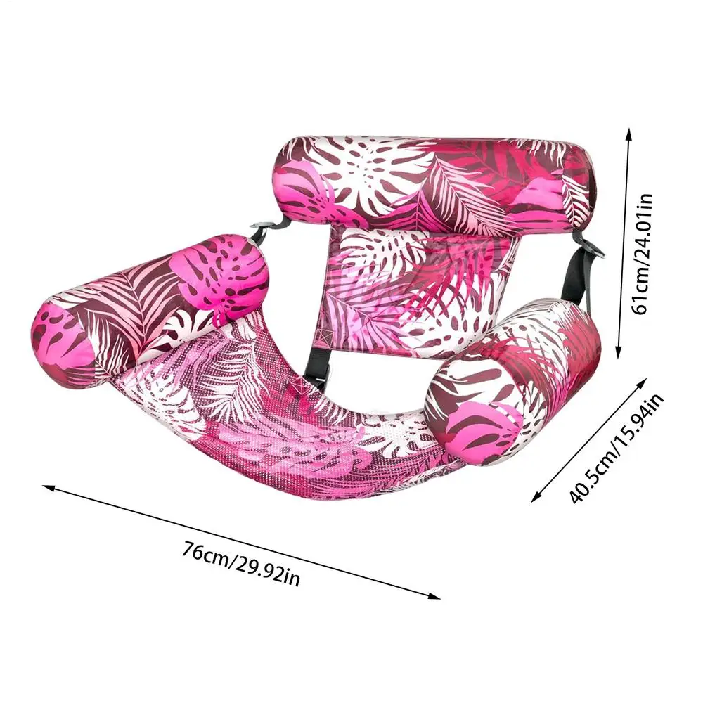 כיסא המוקפץ לבריכה מתנפחת מיטת נוחות מתקפלת לבריכת שחייה צף כבד למבוגרים