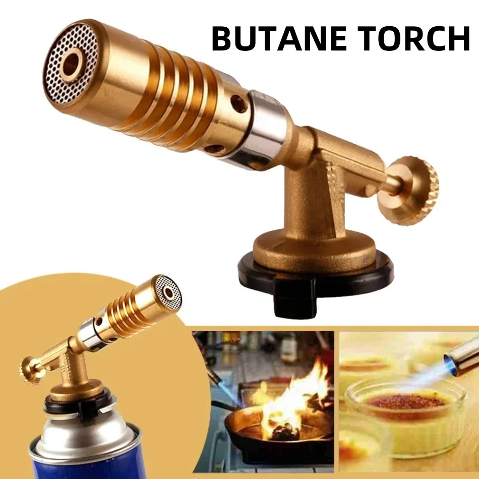 Gas Burner Flame Gun High-temperature Gas Torch Portable Igniter Torch Brazing Solder Propane Welding Accessories Butane Lighter gas torch welding torch gas burner butane torch