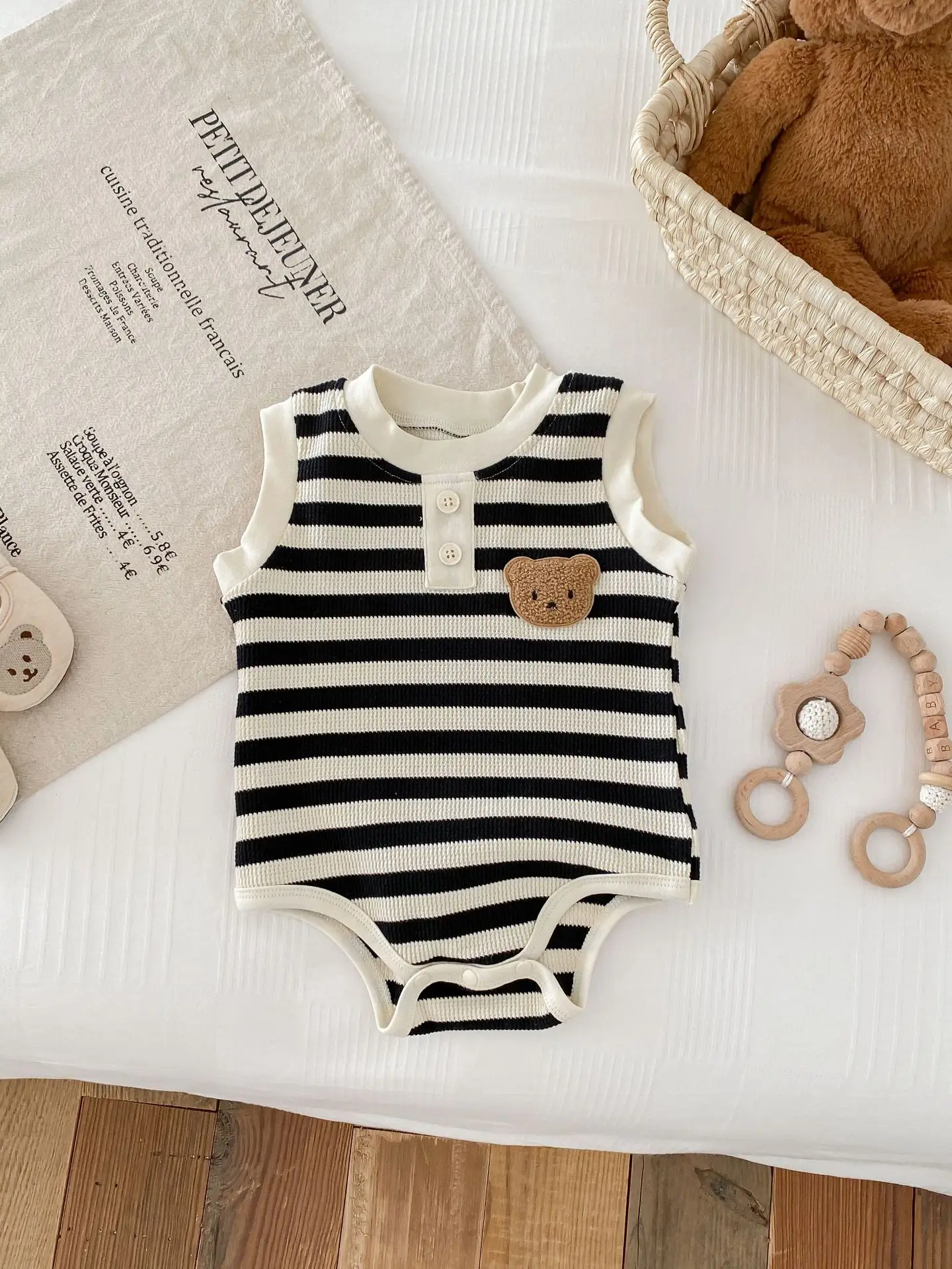 Cotton Romper Baby Boy Tank Top Rompers 2-Pack Baby Boys Heather