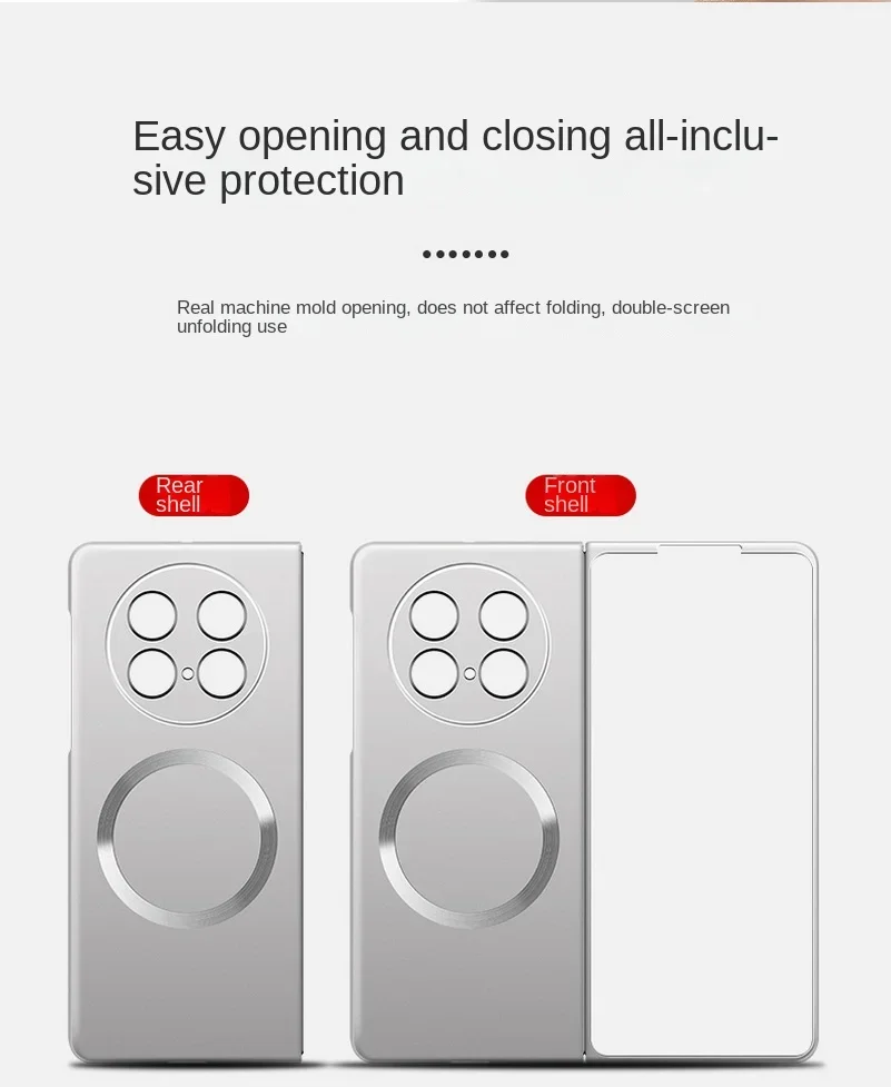 Magnetic Slim Bezel Phone Case with Ultra-Thin Hard Camera Protection