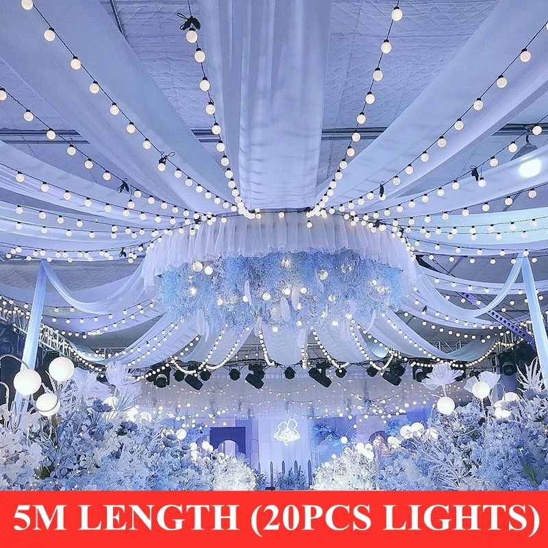 5MLedLightForCeilingDraperySheerCurtainPanelRoofCanopy