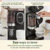 Single Serve Coffee Maker + Coffee Grinder, 48-Ounce Removable Reservoir, Black, DGB-2 3