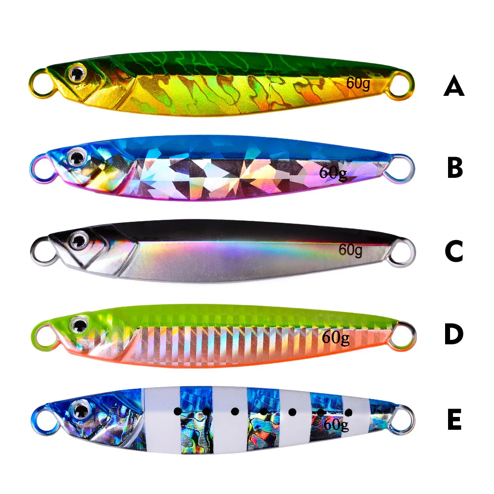 The New Luminous Iron Plate Lead Fish Long-range Metal Lure Bait Bionic  Fake Bait Submerged Iron Plate Fishing Gear