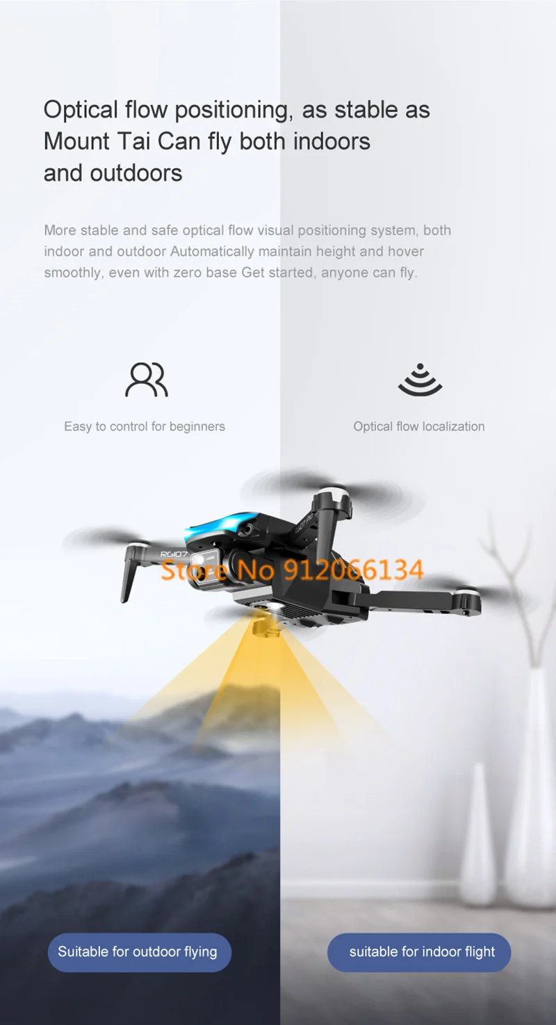 Professional 360 Visual Obstacle Avoidance WIFI FPV RC Drone 5G 4K Dual HD Camera Aerial photography RC Quadcopter Kid Boy Gifts orb remote control mini quadcopter