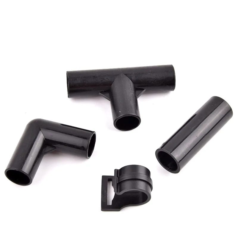 2-20Pcs ID16mm Garden Water Connector PVC Pipe Fittings Straight Elbow Tee Tent Wardrobe Fixed Fittings Plants Support Joint plant support connector