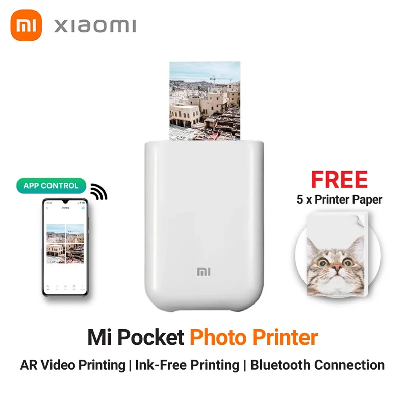  Xiaomi Mi Portable 2x3 Instant Photo Printer with AR