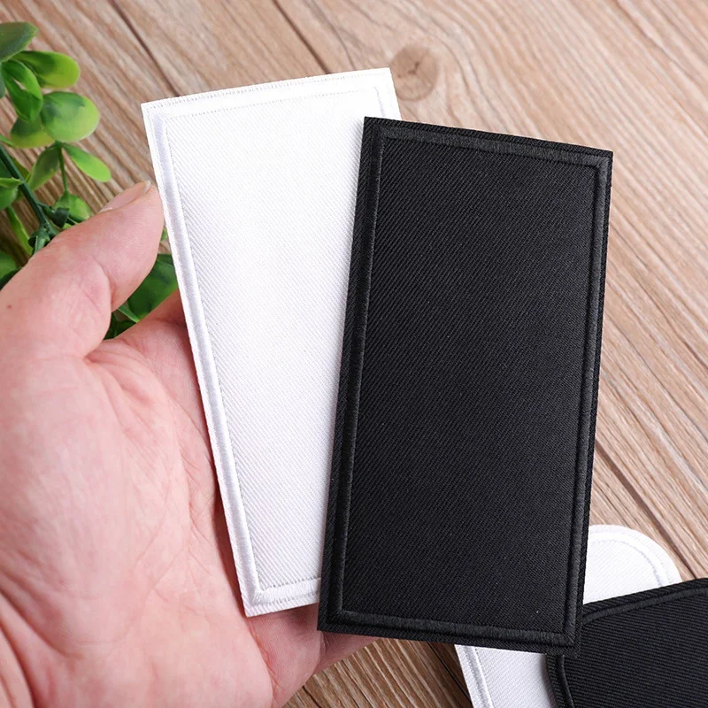 5Pcs 나일론 수리 패치 패치에 철 가장 강한 접착제 스티커 철제 패치 블랙 화이트 패치 의류 청바지 다운 재킷