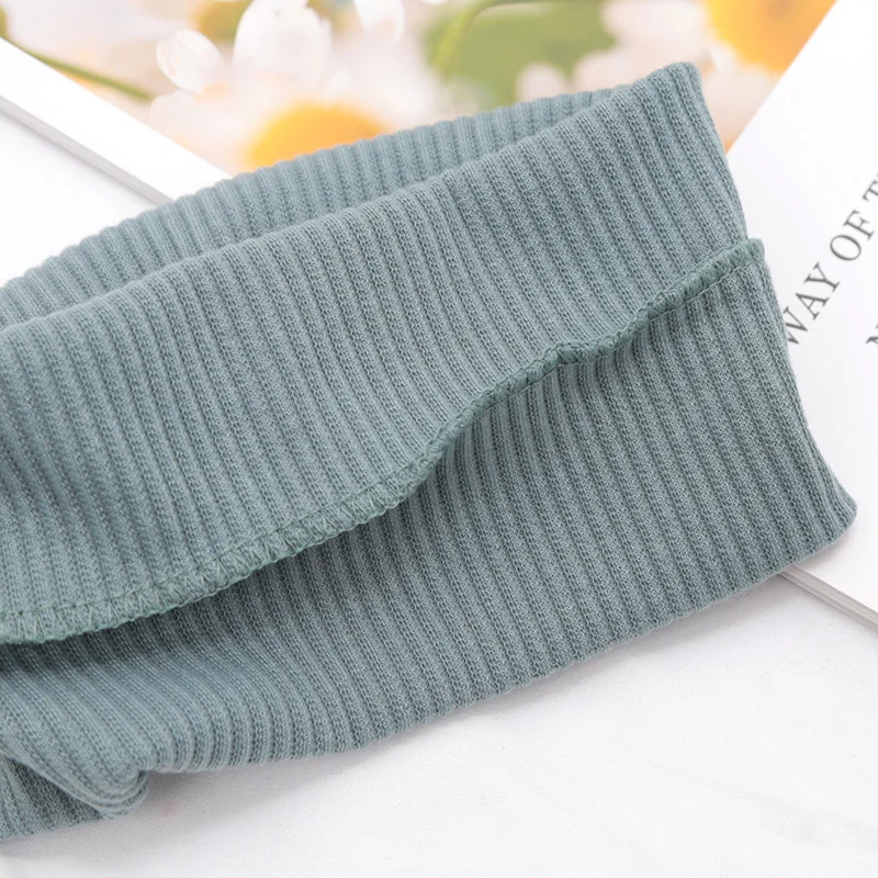 Elastic Solid Color Headbands for Women Yoga Knitting HairBands Wash Makeup Hair Hoop Vintage Girls Headwrap Hair Accessories