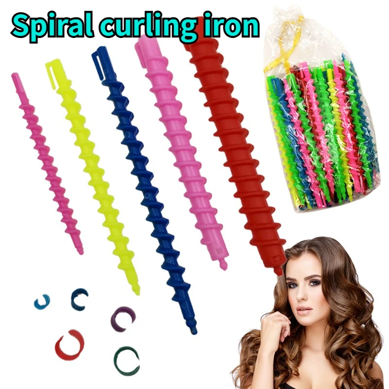 Heatless Hair Curler No Heat Hair Rollers Sleeping Soft Spiral Curls Lazy Perm Curling Rod Wave Formers Styling Tools 20pcs hair styling tool hair curling tools