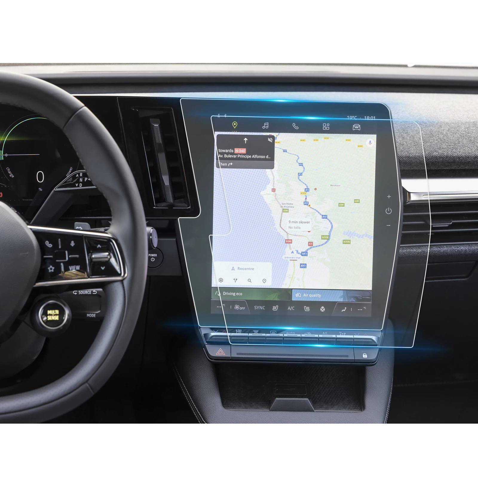 Lfotpp Nano Screen Protector Per Megane E-Tech / Renault Austral 2023 Auto Navigazione Strumento Display Auto Interno Renault Megane Accessori 2023