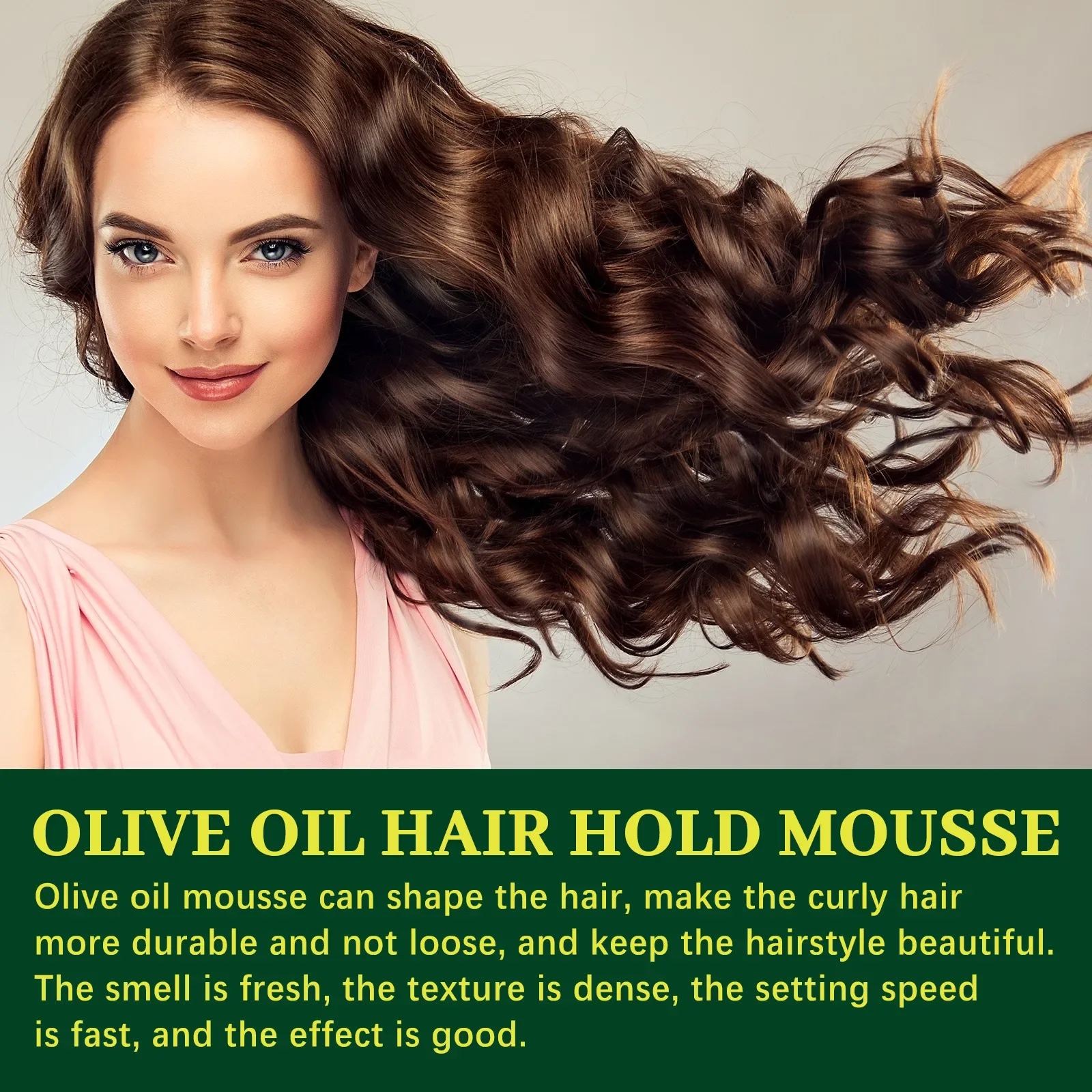 Description Picture 6 of itemSdottor New Olive Oil Hair Styling Mousse Creme Curly Hair Styling Moisturizing Roll Styling Long Lasting Mousse Foaming for Sty