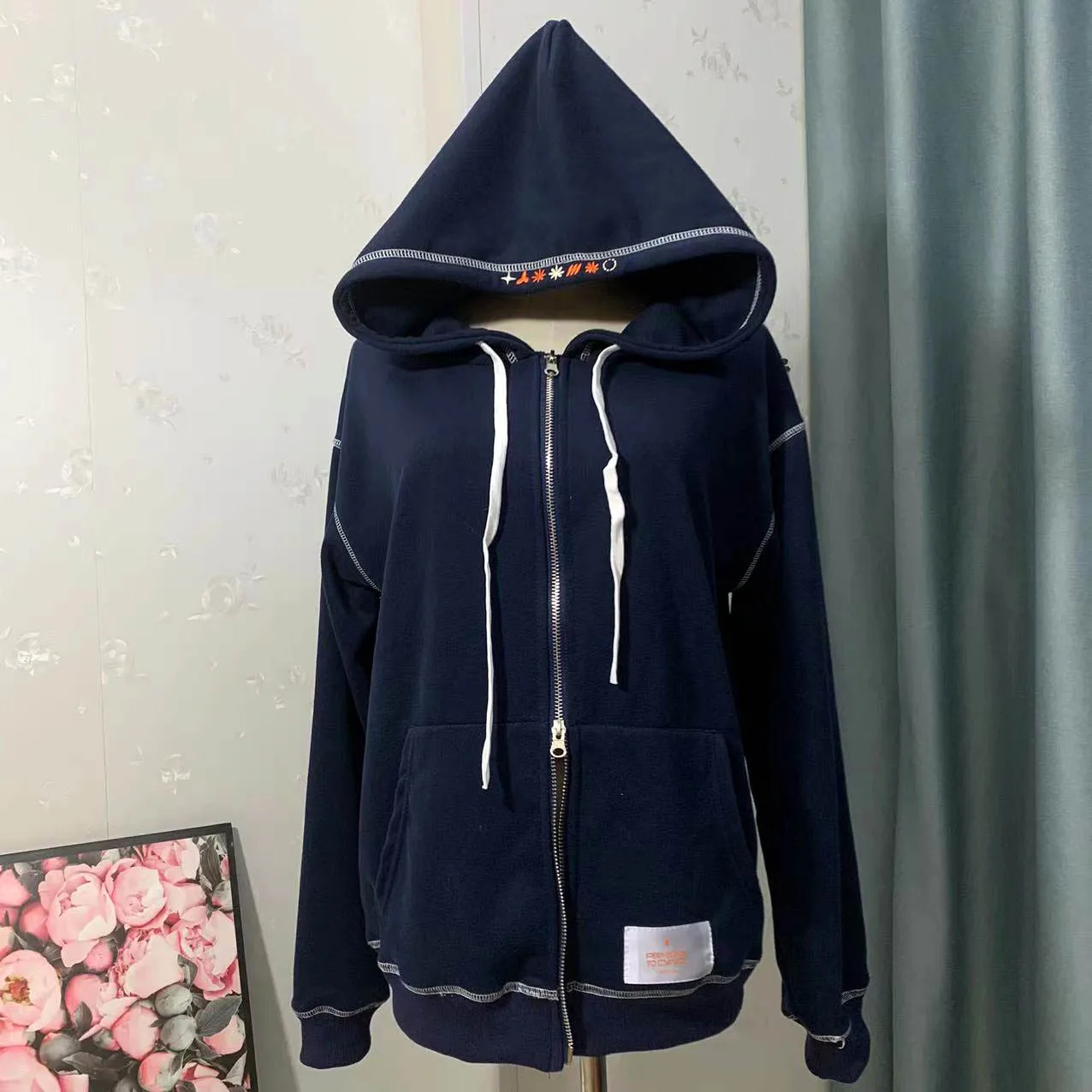 PTD ON STAGE SEOUL ZIP UP HOODIE NAVY New Zip-Up Hoodie Dance Concert Zip  Sweatshirt Hooded Jacket - AliExpress