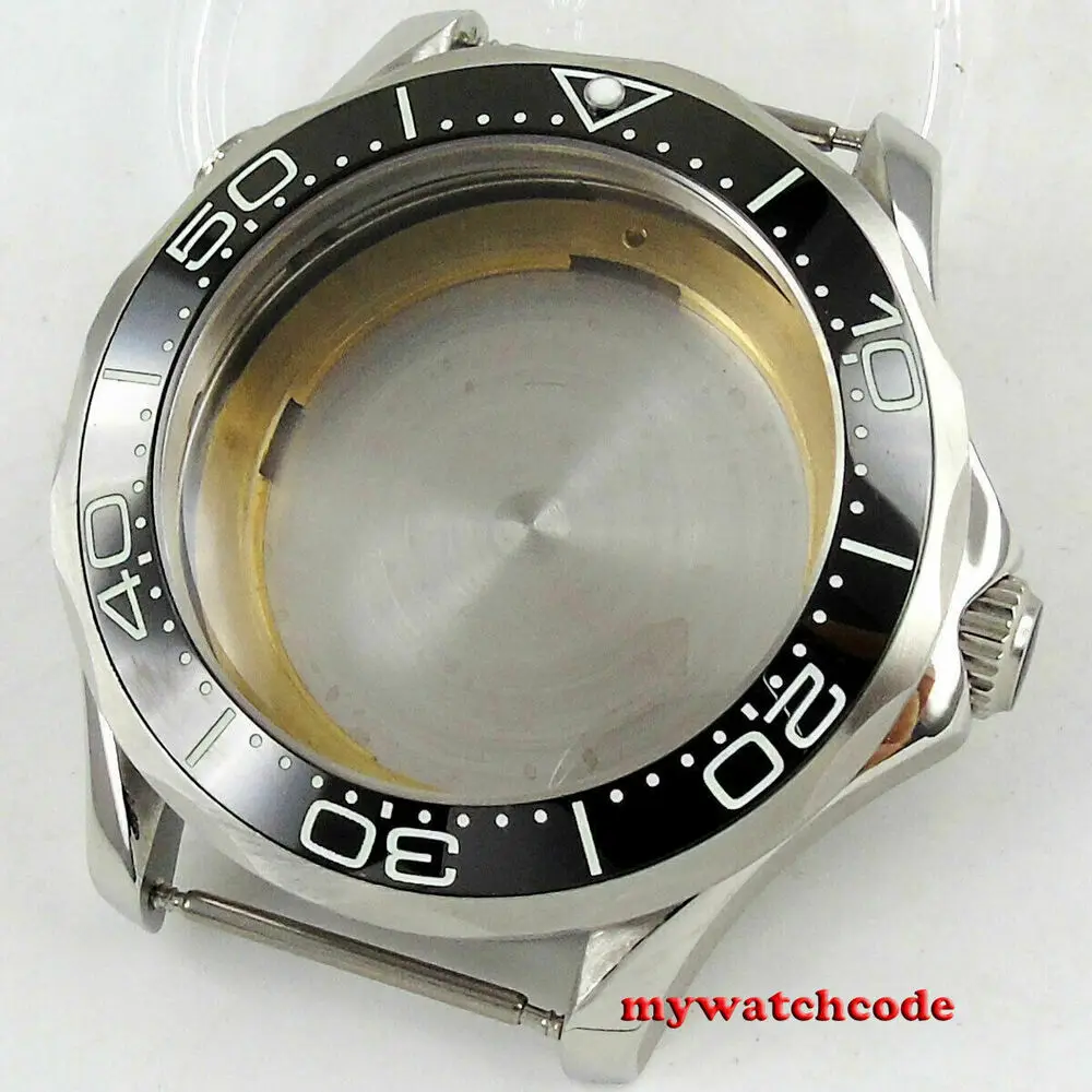 

41mm ceramic bezel sapphire glass Watch Case fit Japan NH35 Nh36 Miyota 8215 ETA 2824 movement