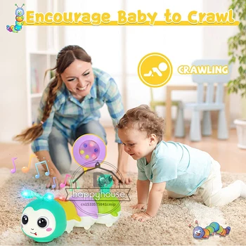 Crawling Baby Toys 6 to 12 Months Toddler Light up Musical Toys Baby Toys 7 8 9 12 Months Early Educational Toys for Infant Toys 4