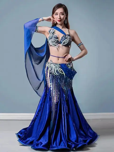 Falda Trajes De Belly Dance Profesionales Arabe Disfraz Mujer