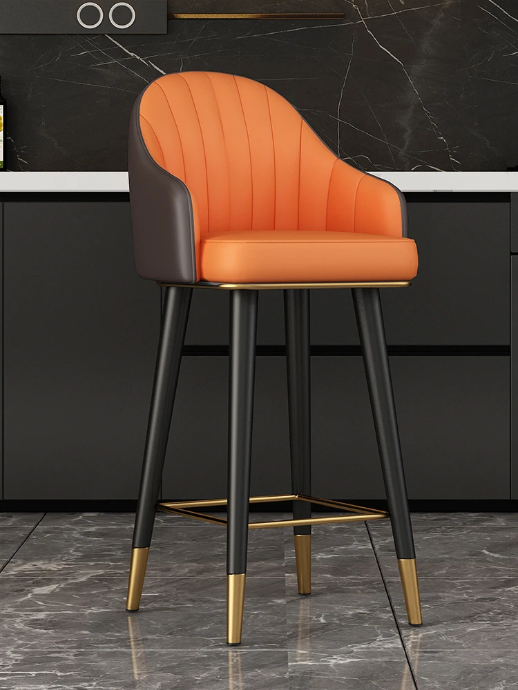 

Стул островный, барный стул, современный и минималистичный домашний стул со спинкой, кассовый стул