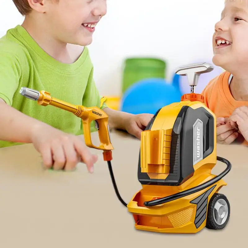 Kids Car Washer Toy Children Toy Car Washer Water Pressure Boys Girls Role-Play Cleaning Toys Spraying and Misting Washer for 3