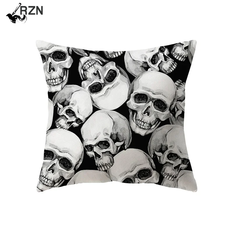 

Наволочка для подушки в виде черепа, тематическая серия на Хэллоуин, наволочка для дивана, стула, кровати, наволочка, домашний декор